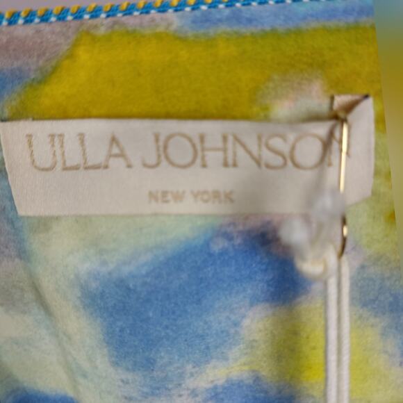 Ulla Johnson Holland Retails $590 Abstract-Print Cotton Wrap Jacket Size 4 - Picture 7 of 16